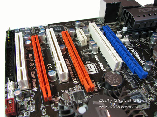  ASRock P55 Extreme слоты расширения 